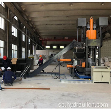 Automatisk hastighet Aluminium Svarv Chips Briquette Machine